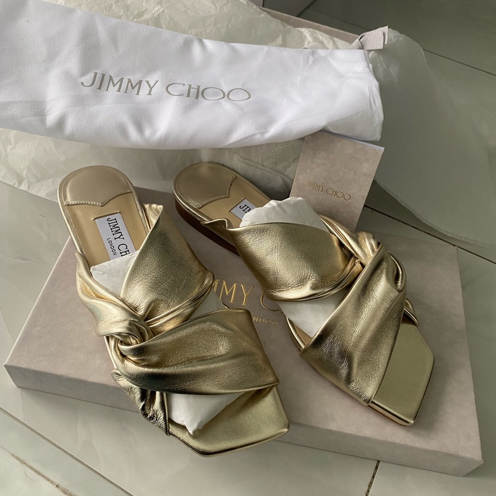Jimmy Choo Narisa Twist Slide Sandal
